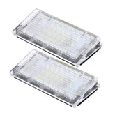 2 PCS License Plate Light with 18  SMD-3528 Lamps for BMW E46 4D 1998-2003,2W 120LM,6000K, DC12V (White Light)